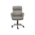 thumbnail image 1 of Serta Executive Office Chair Ergonomic Computer Upholstered Layered Body Pillows, Contoured Lumbar Zone, Black Base, Fabric, Grey/Silver, 1 of 7