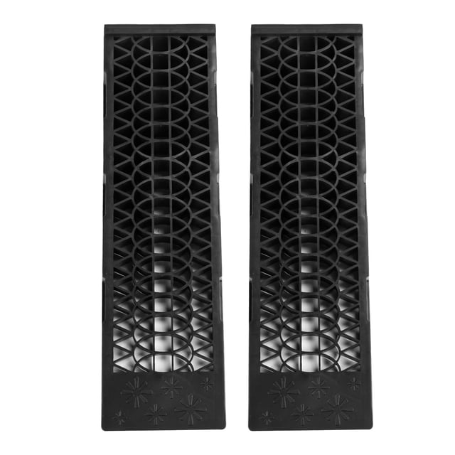 Rampes Basses pour Voiture, Rampes Automobiles en Plastique à Conception Creuse Noires pour l'Entretien Automobile