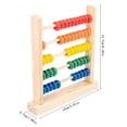 thumbnail image 3 of Wooden For Kids Math 50 Counting Toy Beads Multicolor Counters For 3 5 Year Olds Counting Toys For Preschool Learning And Development 1pc Kids Learning Games Age 3 Number Cards 1-100 Kids Measuring, 3 of 4