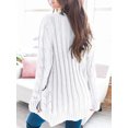 thumbnail image 3 of Cardigan en Tricot à Manches Longues pour Femmes avec Bouton Ouvert sur le devant, 3 of 6
