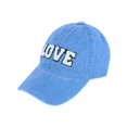 thumbnail image 2 of David & Young  Chenille Love Lettered Baseball Cap Hat (Women's), 2 of 2