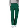 thumbnail image 1 of Adar Pantalon de Sarrau Cargo Fuselé Universel pour Femmes, Taille Élastique, Popeline Durable, Noir, 1 of 7