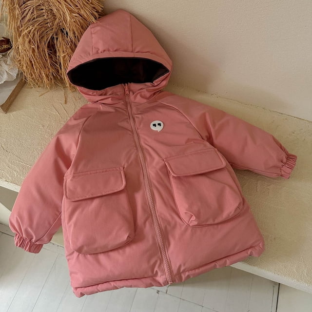 YUNAFFT Kids Unisex Jacket Reversible Waterproof Windproof Insulated Overcoat with Hood for Winter