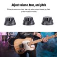 thumbnail image 3 of Electric Guitar Metal Dome Knobs Bell Volume Tone Control for Most Guitars, 3 of 7