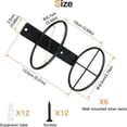 thumbnail image 3 of Single Bottle Wall Mounted Wine Rack Red Wine Bottle Display Rack Metal And Hanging Wine Rack Decoration coat rack, 3 of 6