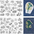 thumbnail image 4 of Cagogo 4Pcs Embroidery Stabilizer, 50 Pack Washable Water Soluble Tear-off Stabilizer, Machine Embroidery Stabilizer Paper, Hand Sewing Stabilizer for Embroidery Projects, DIY Crafts, Bohemian, 4 of 8