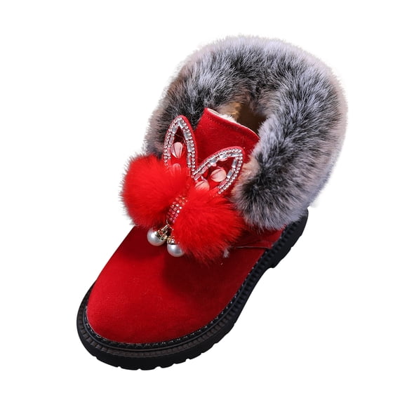 EDFBUYKRS Enfants Enfant Bébé Filles Bottes Cheville Sport Bottillon Court Chaussures Décontractées