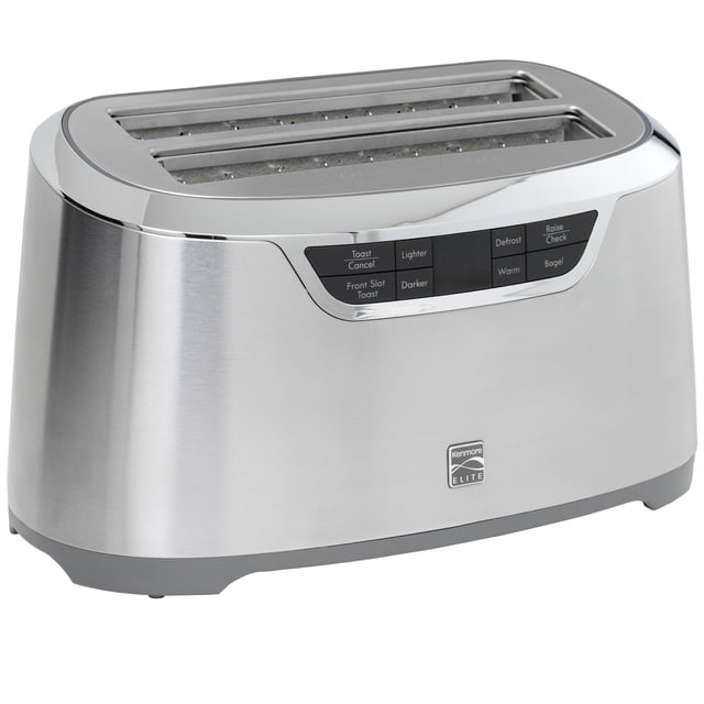 Kenmore Elite 4-Slice Auto-Lift Toaster, Long Slots for Bagels & Toast, Premium Stainless Steel Design