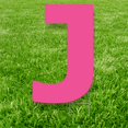 thumbnail image 1 of Advanced Graphics 3366 Panneau de Cour Lettre J 20 x 15 Po, Rose, 1 of 1