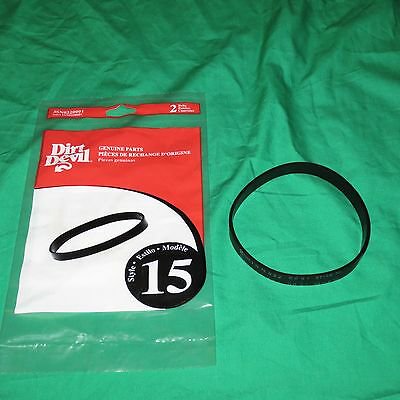 Genuine Royal Dirt Devil Style 15 Vacuum Belts Dynamite Extreme & Vibe Quick Vac [4 Belts]