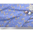thumbnail image 2 of Soimoi Poly Georgette Fabric Leaves,Cinnamon & Snail Insects Print Fabric by the Yard 52 Inch Wide, 2 of 3