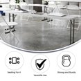 thumbnail image 2 of 18''W x 96''L Granite White Plastic Folding Training Table, 2 of 9