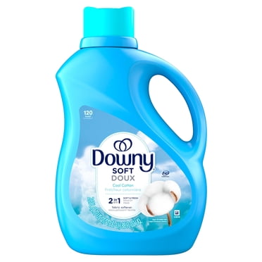 Downy Soft, 2 in 1 Soft and Fresh Liquid Fabric Softener, Cool Cotton, Fabric Conditioner Liquid provides softness and freshness for fabrics 120WL
