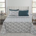thumbnail image 1 of Lux Decor Collection 1800 Thread Count Egyptian Quality Super Soft Wrinkle Free 6 Piece Sheet Set (Full, White Grey), 1 of 5
