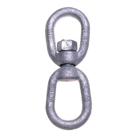 Apex Tool Group T9630835 0.5 in. Eye & Eye Swivel Galvanized- pack of 5