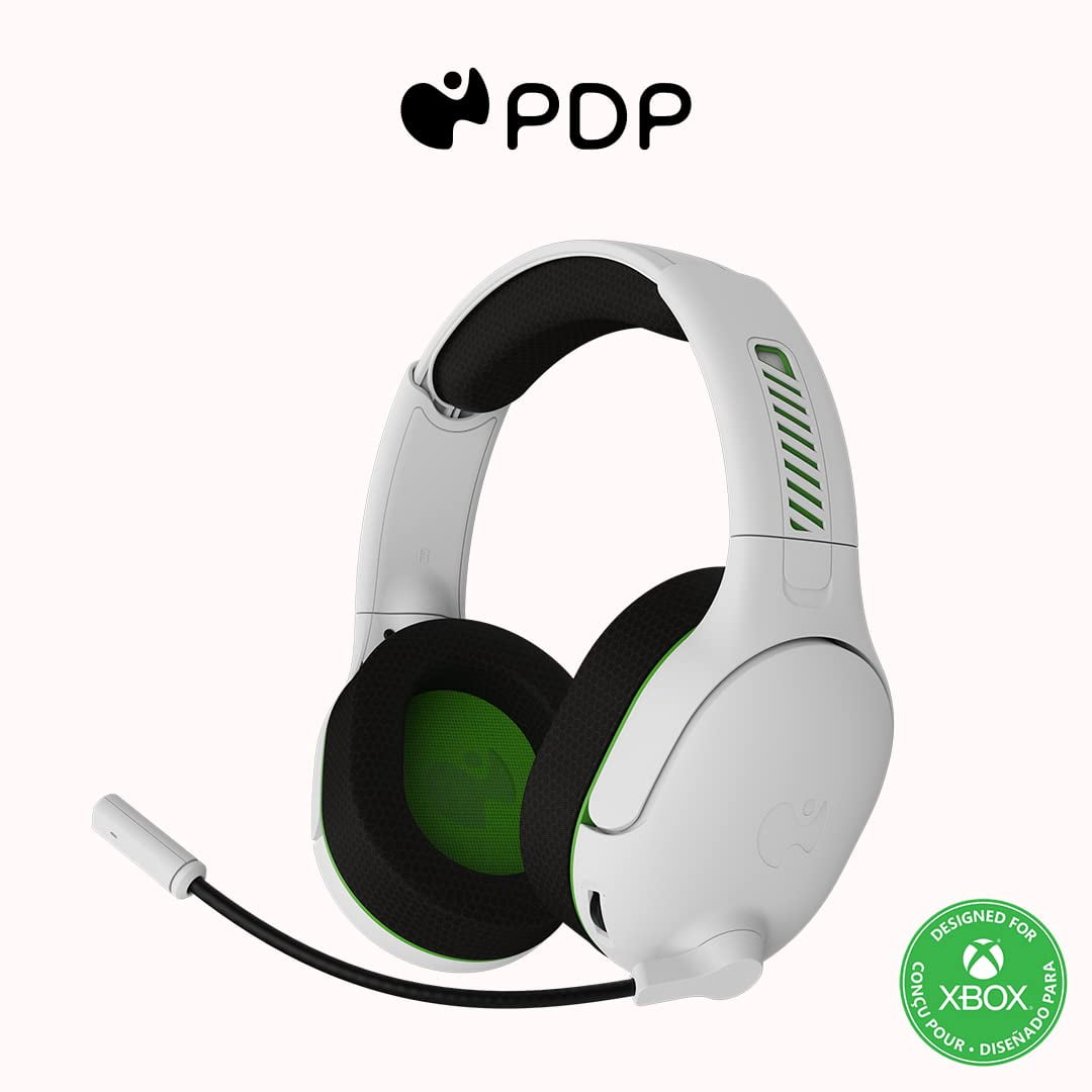 PDP AIRLITE Pro Wireless Headset: White - Xbox Series X|S, Xbox One, & Windows 10/11