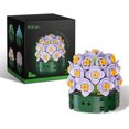 thumbnail image 1 of Garden Purple Yellow Flowers Botanical Collection Set, 182 Pieces Modular Buildings, Decorative Home Office Creative Construction Toy Gifts, 1 of 5