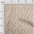 thumbnail image 2 of oneOone Velvet Orange Fabric Florals Sewing Craft Projects Fabric Prints By Yard 58 Inch Wide, 2 of 4