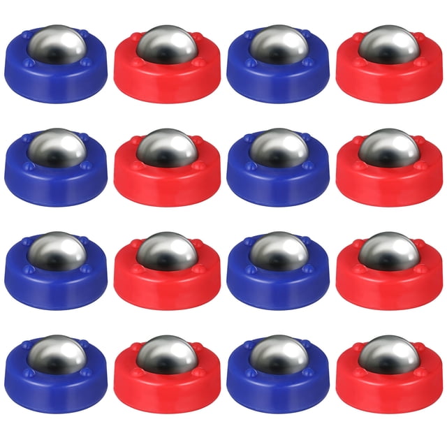 IFANLANDOR 8 Blue + 8 Red Shuffleboard Pucks for Kids Indoor Tabletop Activities Standard Style