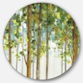 thumbnail image 1 of Designart 'étude de la Forêt Verte' Ferme Métal Cercle Art Mural - Disque de 36, 1 of 5