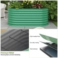 thumbnail image 2 of Jardin Surélevé en Acier Galvanisé Résistant aux Intempéries – Bac de Plantation Extérieur Robuste – Résistant à la Rouille, Installation Gratuite avec Outils, pour Légumes, Fleurs et Fines Herbes – Durable, Installation Facile – Vert, 240x120x60 cm, 2 of 8
