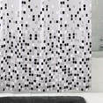 thumbnail image 2 of Mainstays Matrix PEVA Shower Curtain, 70" x 72", Black, 2 of 6