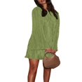 thumbnail image 4 of Ladies‘ Chic Dress with Long Sleeves and  Neckline, 4 of 9