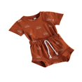 thumbnail image 2 of Ensemble 2 Pcs Bébé Manches Courtes Imprimé Soleil Hauts Shorts pour Enfants Garçons Filles, 2 of 7