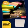 thumbnail image 3 of yingyy Magnetic Marker Holder Multipurpose Eraser Box Stationery Cases Storage Container for Meeting Room Office Classroom Use White Chalk box 1Set, 3 of 6