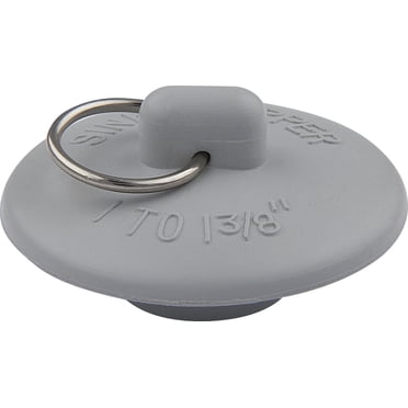 Bouchon d’évier 1 po à 1-3/8 po (25,4 à 34,92 mm) Peerless, gris