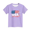 thumbnail image 4 of T-Shirt pour Enfants, Imprimé de la Fête de l'Indépendance à Manches Courtes et Col Rond, Haut Décontracté et Polyvalent pour Garçons et Filles de 3 à 15 Ans, 4 of 6