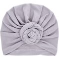 thumbnail image 3 of QUETO Nouveau-né bébé enfant en bas âge coton chapeau bébé bandana enfants tricoté chapeau couverture (lot de 8), 3 of 5
