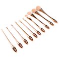 thumbnail image 4 of 10pcs Professionnel Maquillage Brosse Ensemble Ombre à Paupières Correcteur Fard à Joues Brosse Cosmétique Ensemble Rose Or, 4 of 14