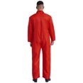 thumbnail image 4 of TiaoBug Combinaison une Pièce Unisexe pour Hommes à Manches Longues Uniforme Salopette Rouge 3TG, 4 of 7