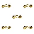 thumbnail image 2 of Transemion Round Men Cufflinks Cuff Button Covers 2 Suit Gift Business Pieces Men Gold 15mm Diameter 5Set, 2 of 6
