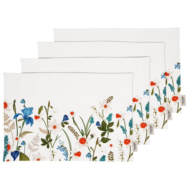Vargottam Placemats- Placemat For Dining Table, Set Of 4- Printed & Reversible CottonNapkin-IndoorPlacematsFor Home & Kitchen Dining Table- Spring (Multicolor)