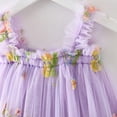 thumbnail image 4 of Robe d'Été Sans Manches pour Filles Tutu pour Filles Robes de Fée Robe en Tulle Tout-Petit 3-4 Ans, 4 of 5