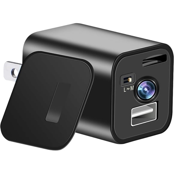 Hidden Spy USB Charger Camera HD 1080P Wireless Mini Nanny Cam, USB Charger Camera with Motion Detector for Home Seucity No Audio Camera