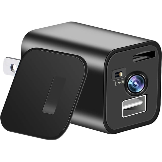 Hidden Spy USB Charger Camera HD 1080P Wireless Mini Nanny Cam, USB Charger Camera with Motion Detector for Home Seucity No Audio Camera