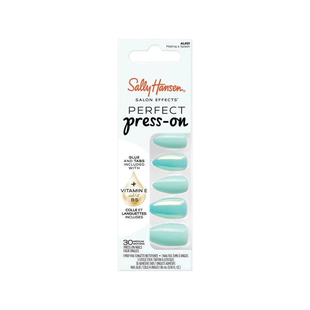Salon Effects Perfect Press-On Nails, Non-Damaging Manicure, Easy to Apply