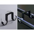 thumbnail image 3 of 2 Ceiling bracket White bracket Double curtain rod bracket Aluminum curtain rod bracket, 3 of 5