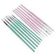 thumbnail image 4 of Nylon Paint Brush, Watercolor Brushes Nylon Wool Material Different Colors Washable Cleanable Durable Wearable Light Weight 12pcs  For Art Coloring For Gift Pink + Blue Green,Blue, 4 of 8