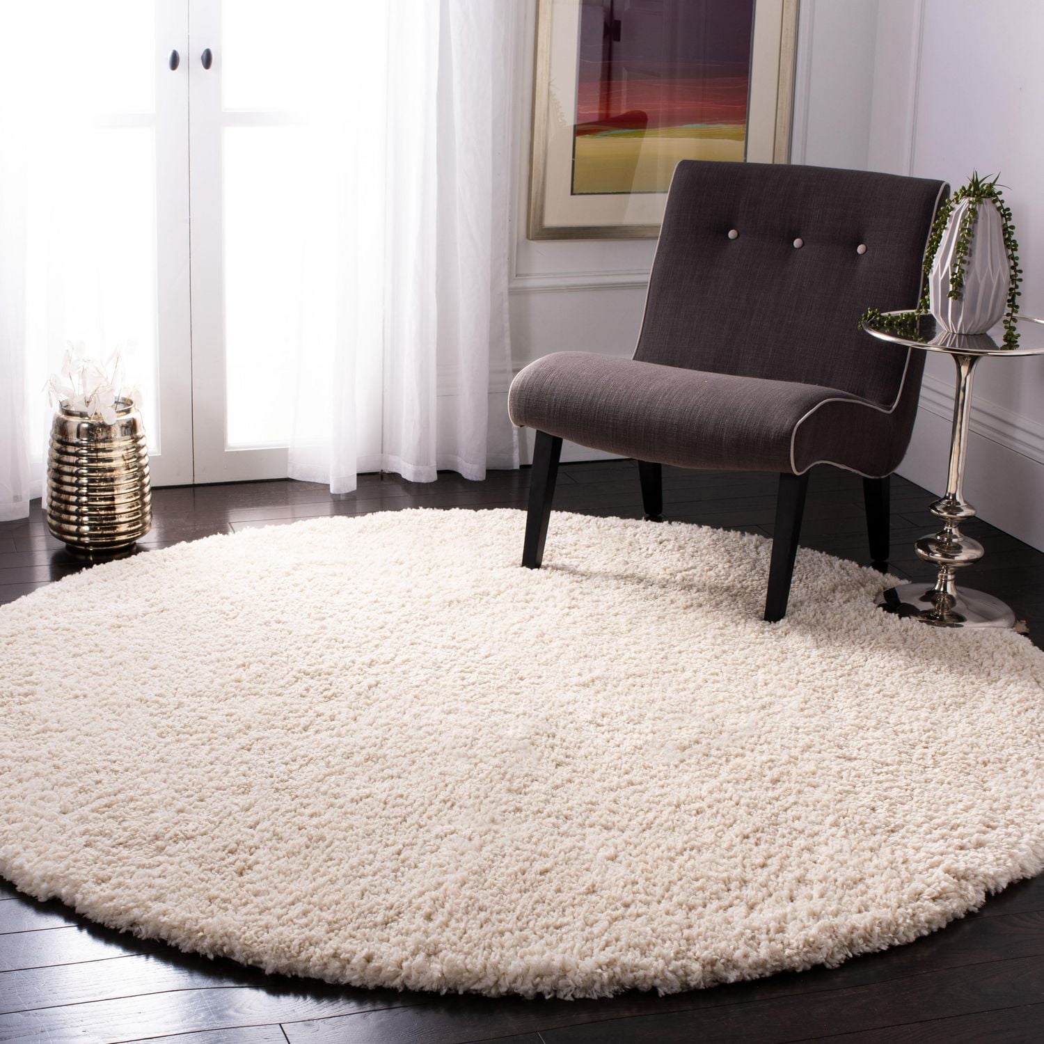 SAFAVIEH Fontana Jamie Tapis Peluche Solide Shag