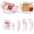 thumbnail image 2 of Come With Cutlery And Cup， Car Shaped Tableware Set For Kitchen And Dining Table Car Dinner Tray Fiber For Boys And Girls With Separate Plates Cutlery And Water Cup Light Table Runner Set Kitchen, 2 of 7