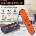thumbnail image 2 of Inkbird Instant Read Meat Thermometer IHT-1P, Digital Waterproof BBQ Meat Thermometer, Cooking Food Kitchen Candy Thermometer, Calibration, Magnet, Backlight for Grill,Smoker, Kitchen, Oven, Candy, 2 of 13