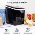 thumbnail image 2 of Koolatron Compact Countertop Ice Maker with Digital Controls and LED Indicators, Fast Ice Production for Home, 2 of 9