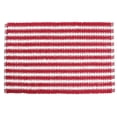 thumbnail image 1 of HANDWOVEN CROSS WEAVE BATH MAT (RED/WHITE) (20 x 32), 1 of 1