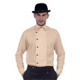 thumbnail image 1 of The Pirate Dressing C1293 Ulysses Side-Button Shirt- Almond - Medium, 1 of 1