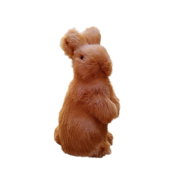 Deeceymbur Figurine de Lapin de Printemps de Pâques Cadeau de Table pour Étagère Cheminée Maison Décoration de Fête
