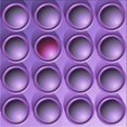 thumbnail image 1 of Ahgly Tapis d'Intérieur Lavable en Machine Carré Transitionnel Heliotrope Violet, 8 Pieds Carré, 1 of 7